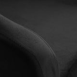 4Rico QS-BL14G Swivel Chair Black - close-up of the upholstery and construction details
