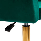 4Rico QS-BL14G Swivel Chair Green - displayed in a professional treatment-room setting