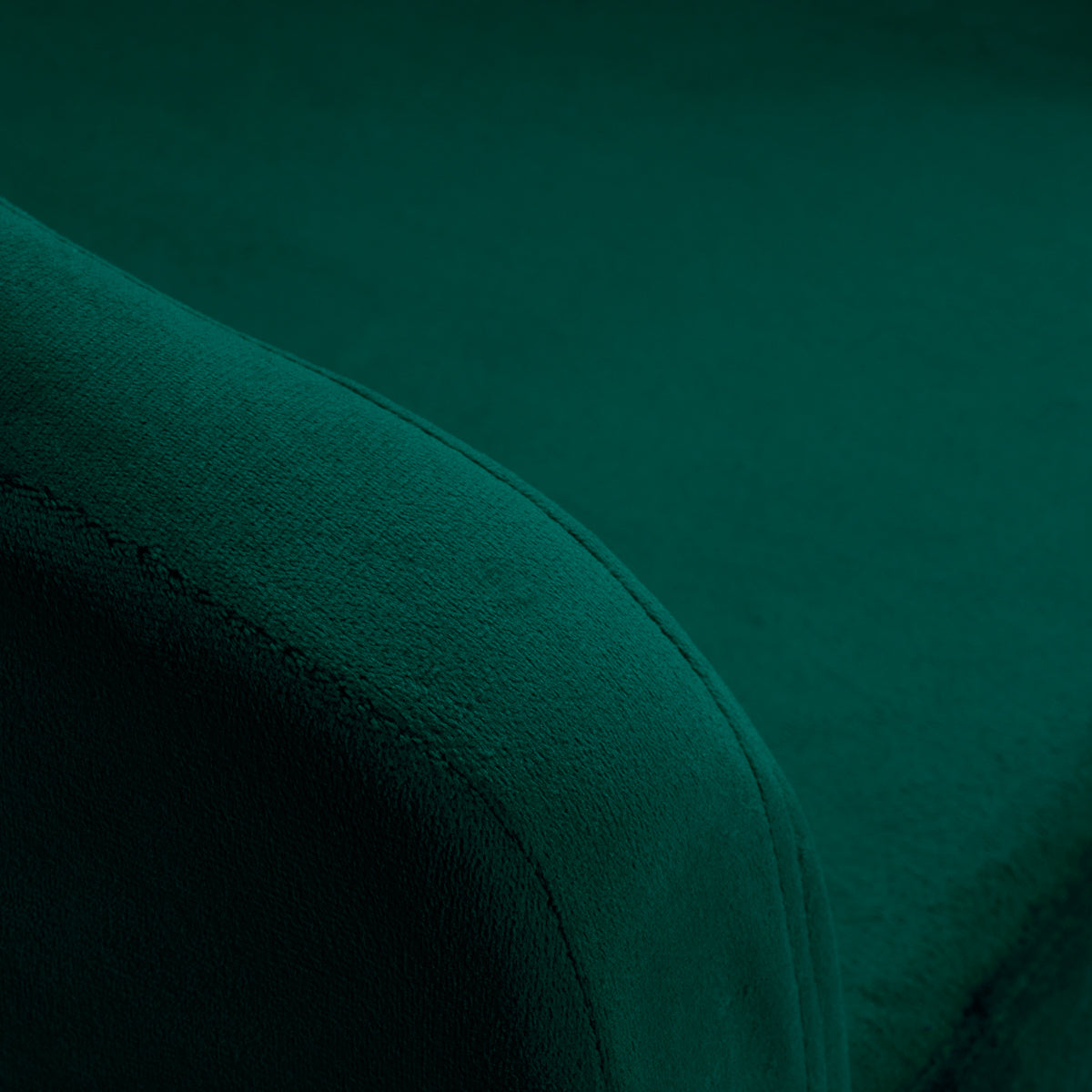 4Rico QS-BL14G Swivel Chair Green - close-up of the upholstery and construction details