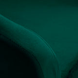 4Rico QS-BL14G Swivel Chair Green - close-up of the upholstery and construction details