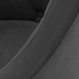 4Rico QS-BL14G Swivel Chair Grey - close-up of the upholstery and construction details