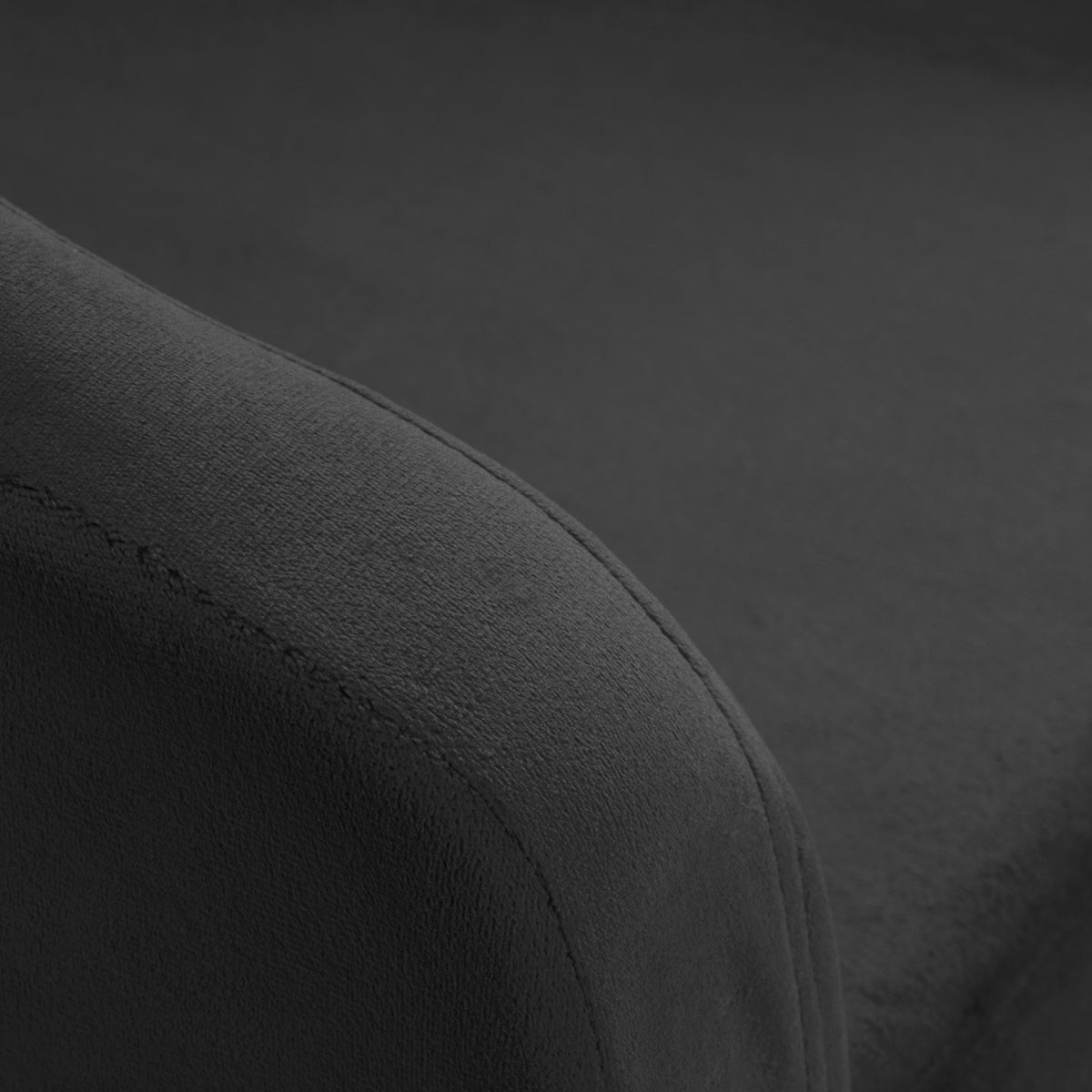 4Rico QS-BL14G Swivel Chair Grey - close-up of the upholstery and construction details