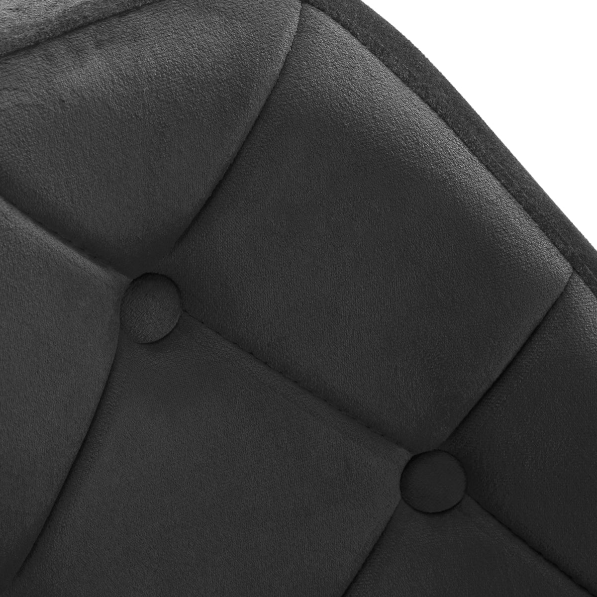 4Rico QS-BL14G Swivel Chair Grey - close-up of the upholstery and construction details