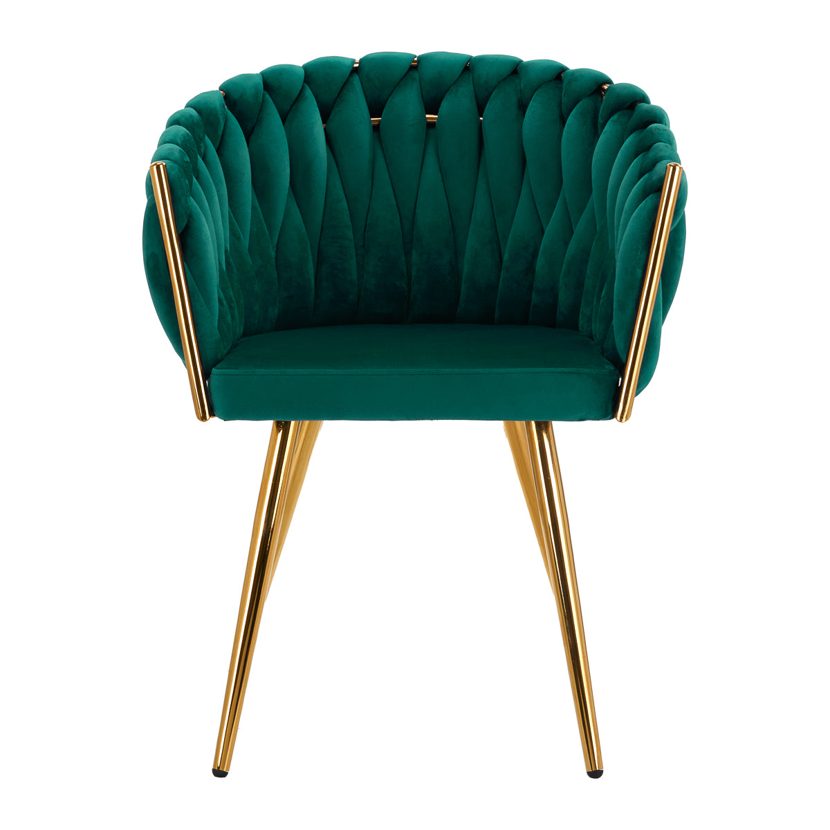4Rico QS-GW06G Chair Green - full product view on a white background