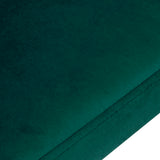 4Rico QS-GW06G Chair Green - close-up of the upholstery and construction details