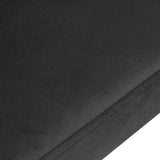 4Rico QS-GW06G Velvet Salon Reception Chair Grey - close-up of the upholstery and construction details