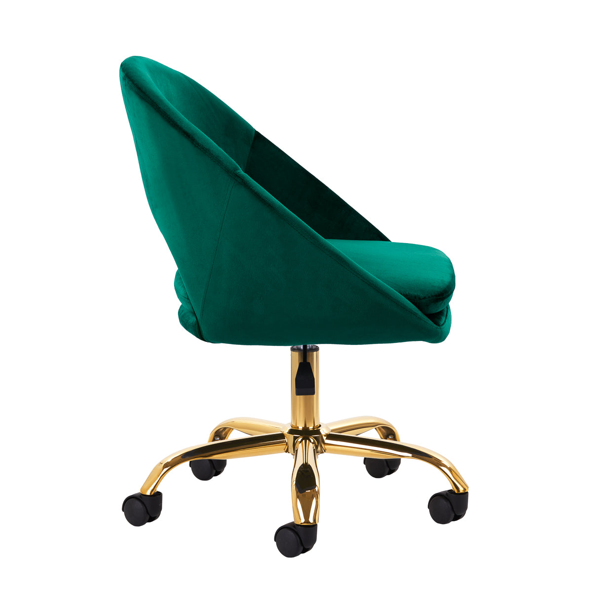 4Rico QS-MF18G Swivel Chair Green - full product view on a white background