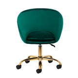 4Rico QS-MF18G Swivel Chair Green - full product view on a white background