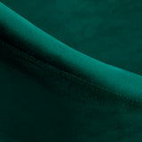 4Rico QS-MF18G Swivel Chair Green - close-up of the upholstery and construction details