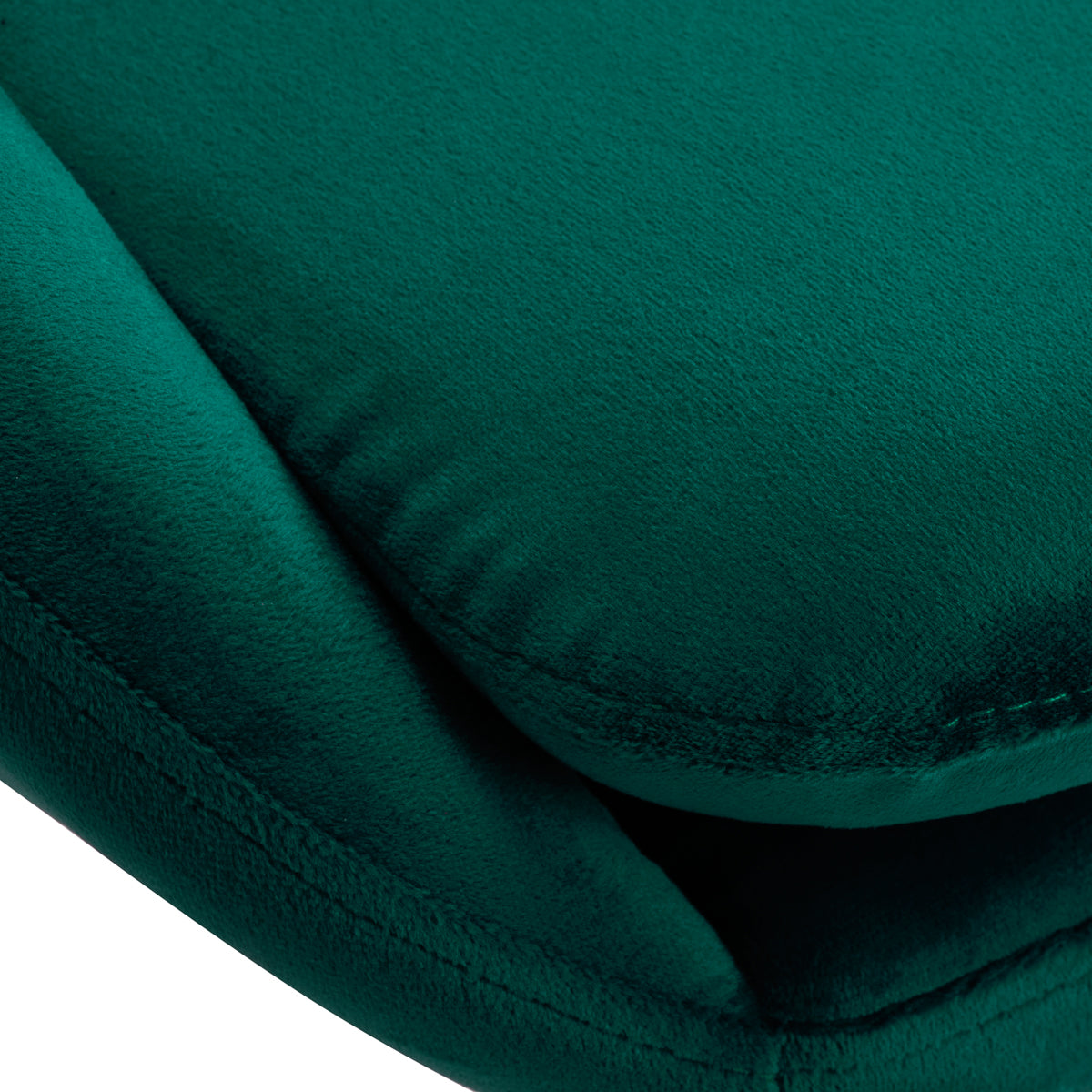 4Rico QS-MF18G Swivel Chair Green - close-up of the upholstery and construction details
