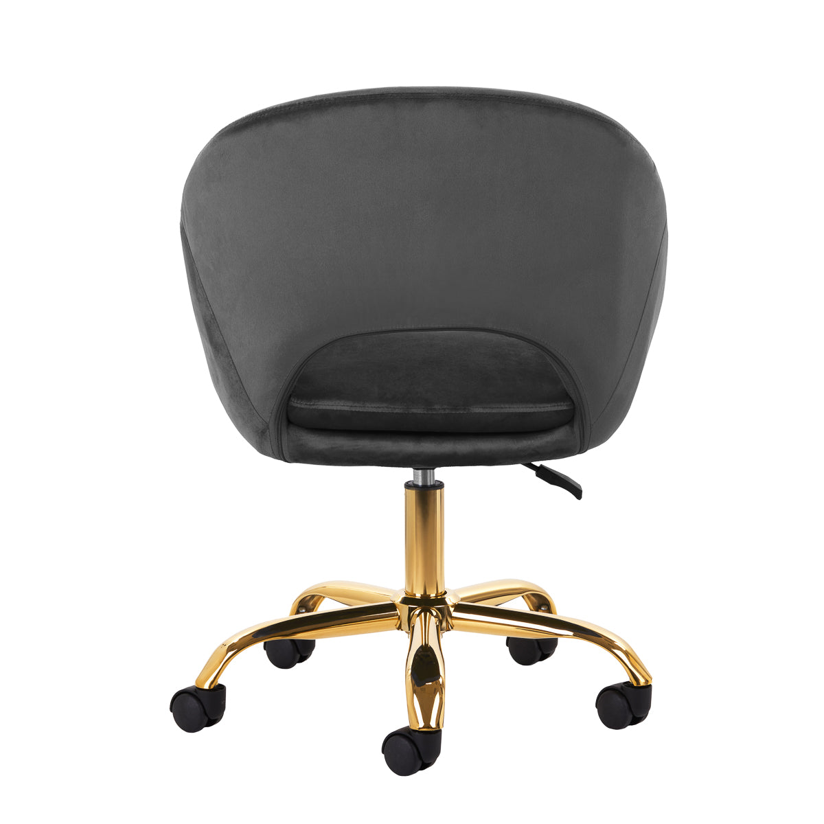 4Rico QS-MF18G Swivel Chair Grey - full product view on a white background