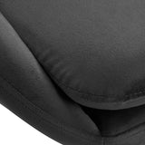 4Rico QS-MF18G Swivel Chair Grey - close-up of the upholstery and construction details