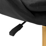4Rico QS-MF18G Swivel Salon Chair Black - displayed in a professional treatment-room setting