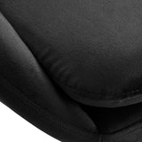 4Rico QS-MF18G Swivel Salon Chair Black - close-up of the upholstery and construction details