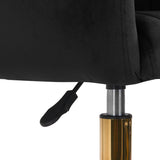 4Rico QS-OF212G Swivel Beauty Chair Black - displayed in a professional treatment-room setting