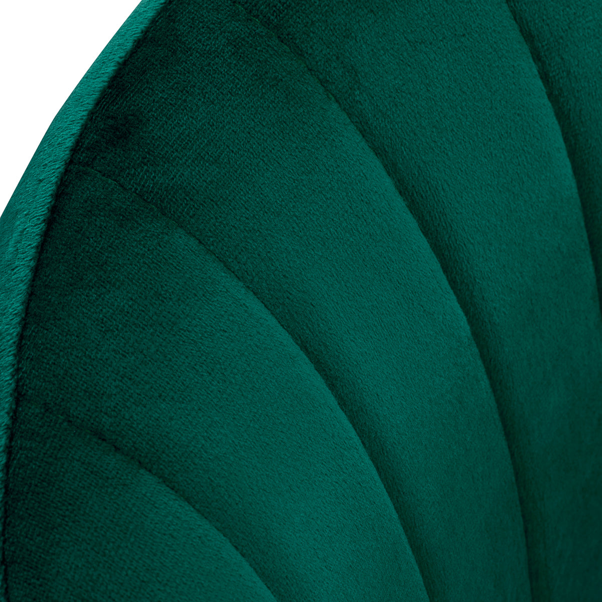 4Rico QS-OF212G Swivel Beauty Chair Green - close-up of the upholstery and construction details
