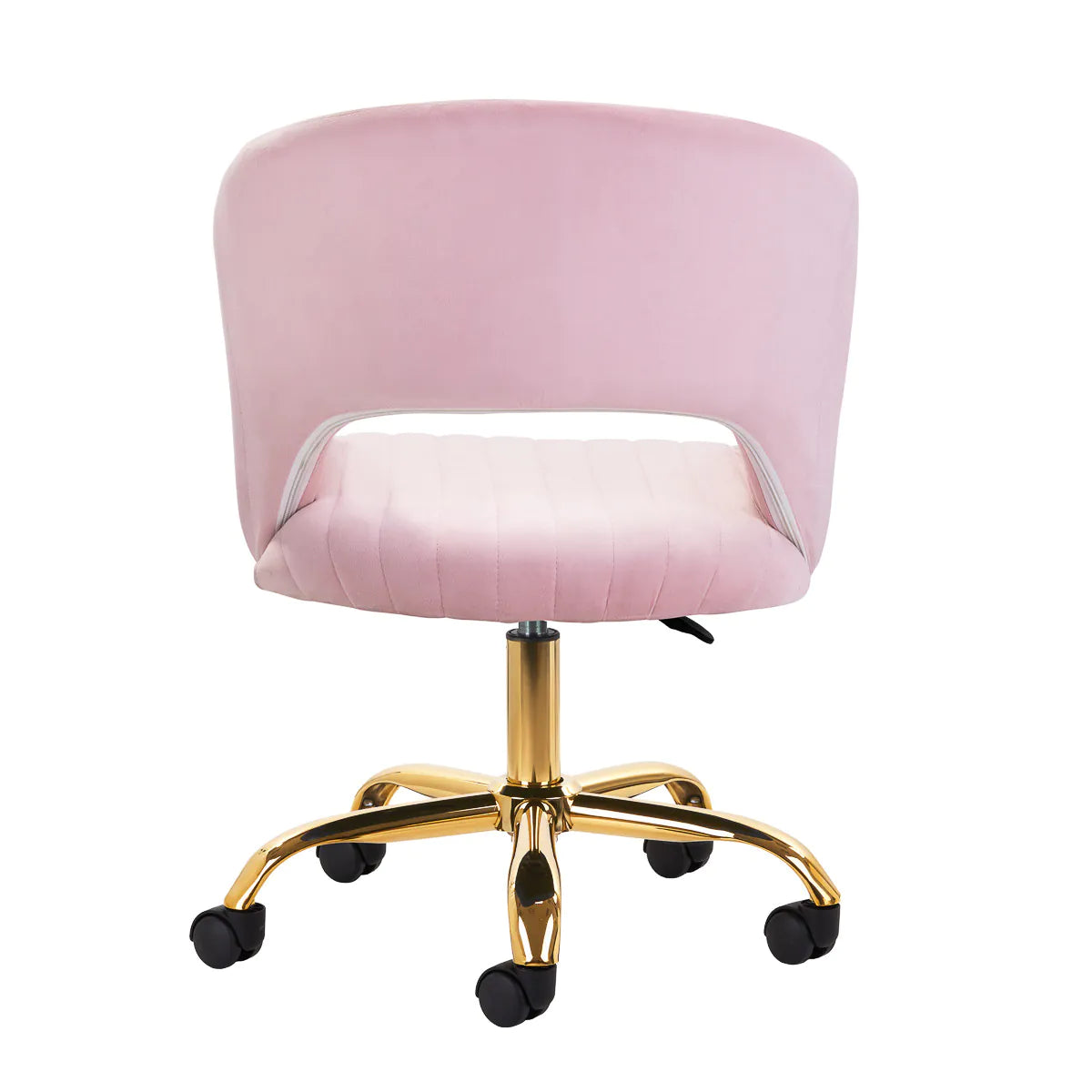 4Rico QS-OF212G Swivel Beauty Chair Pink - back view