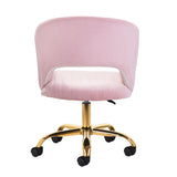 4Rico QS-OF212G Swivel Beauty Chair Pink - back view