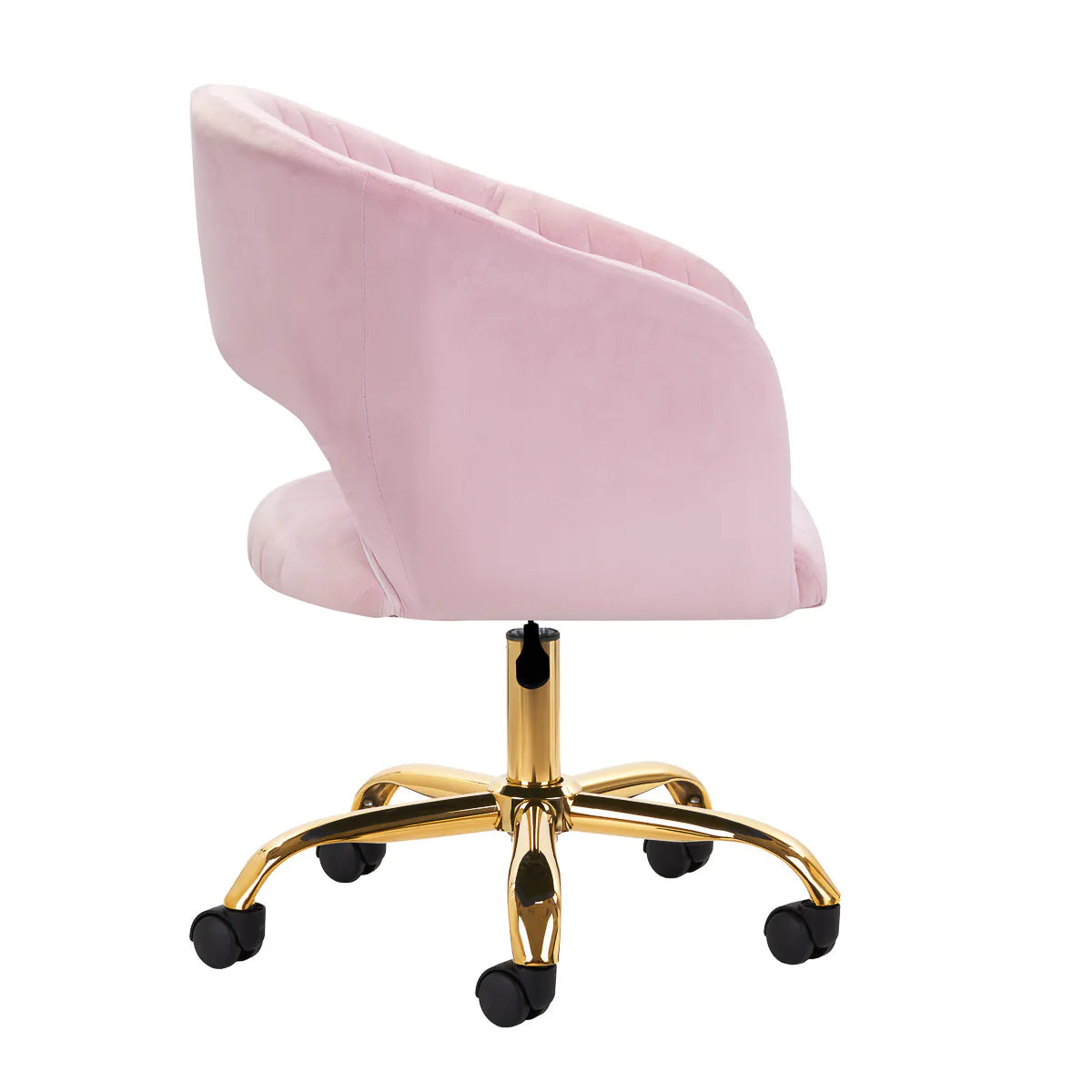 4Rico QS-OF212G Swivel Beauty Chair Pink - side view