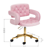 4Rico QS-OF213G Beauty Chair Pink - dimensions