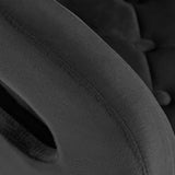 4Rico QS-OF213G Salon Chair Grey - close-up of the upholstery and construction details