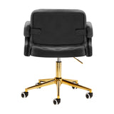 4Rico QS-OF213G Salon Chair Grey - close-up of the upholstery and adjustment details