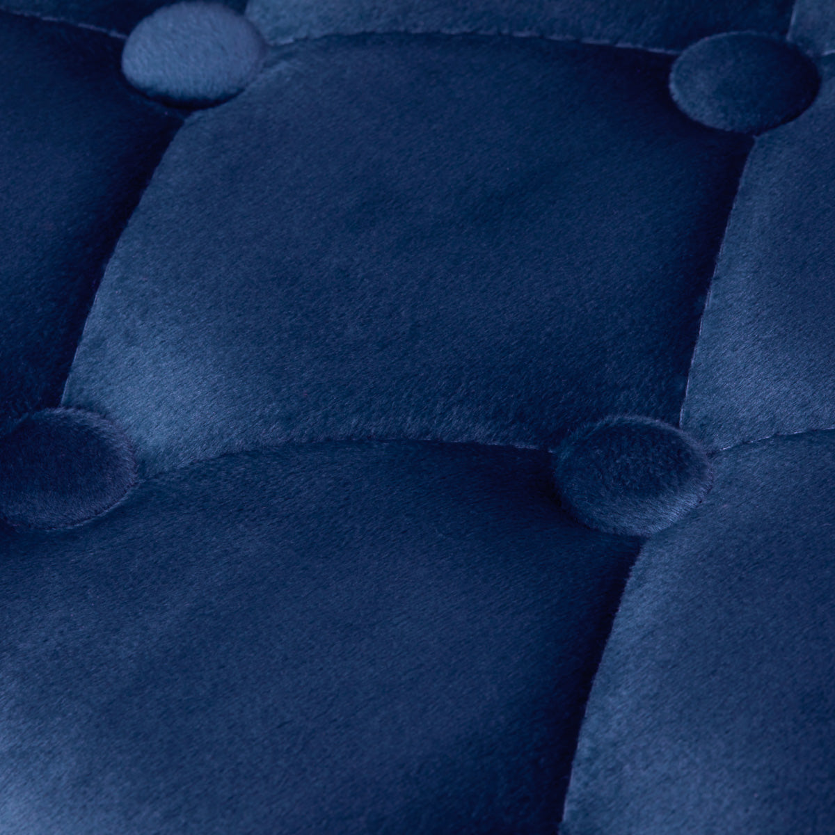 4Rico QS-OF213G Salon Chair Navy Blue - close-up of the upholstery and construction details