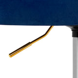 4Rico QS-OF213G Salon Chair Navy Blue - displayed in a professional treatment-room setting