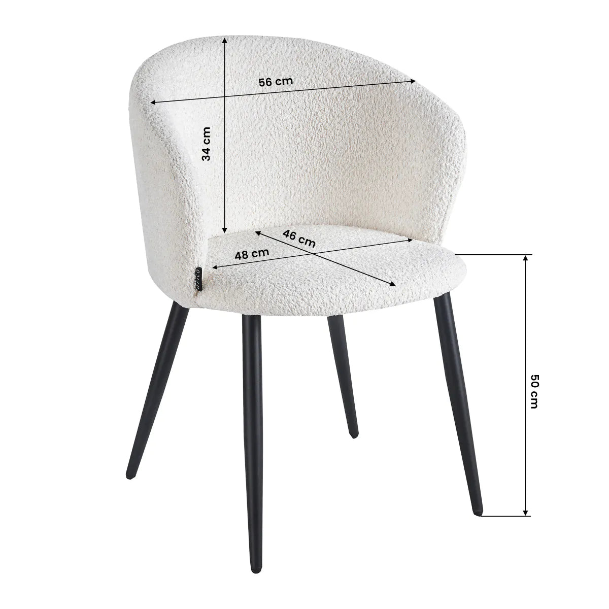 4Rico Verso Chair White - close-up of the upholstery and adjustment details