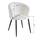 4Rico Verso Chair White - close-up of the upholstery and adjustment details