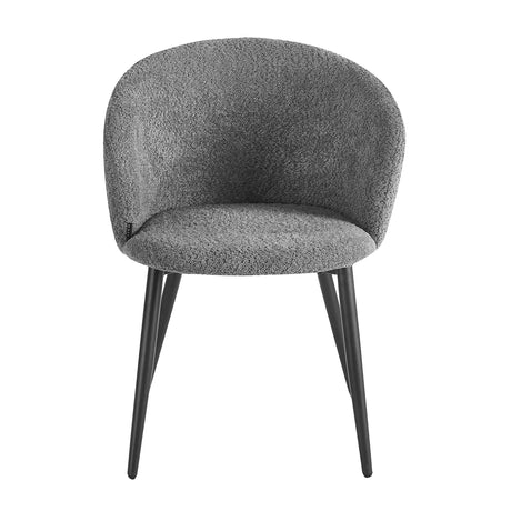 4Rico Verso Reception Chair Grey - full product view on a white background
