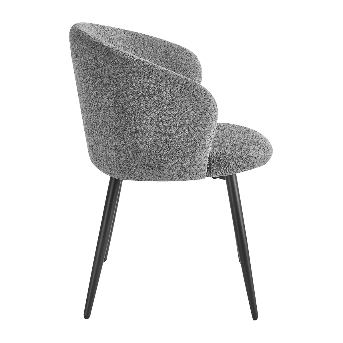 4Rico Verso Reception Chair Grey - full product view on a white background