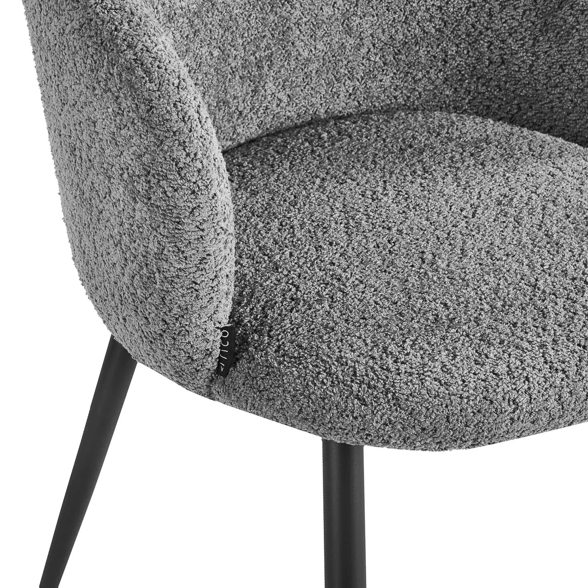4Rico Verso Reception Chair Grey - displayed in a professional treatment-room setting