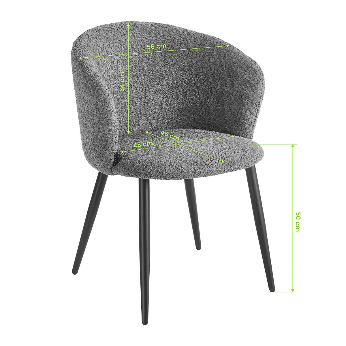 4Rico Verso Reception Chair Grey - close-up of the upholstery and adjustment details