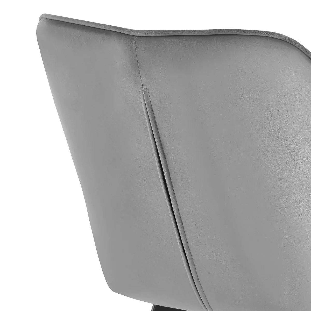 4Rico Vetro Quilted Chair Grey With Black Legs - displayed in a professional treatment-room setting