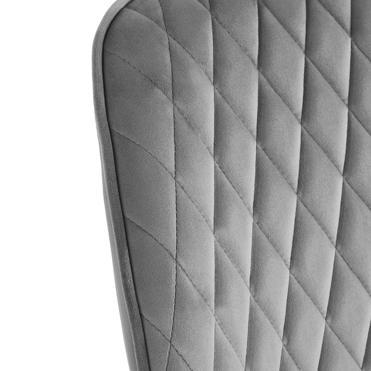 4Rico Vetro Quilted Chair Grey With Black Legs - displayed in a professional treatment-room setting