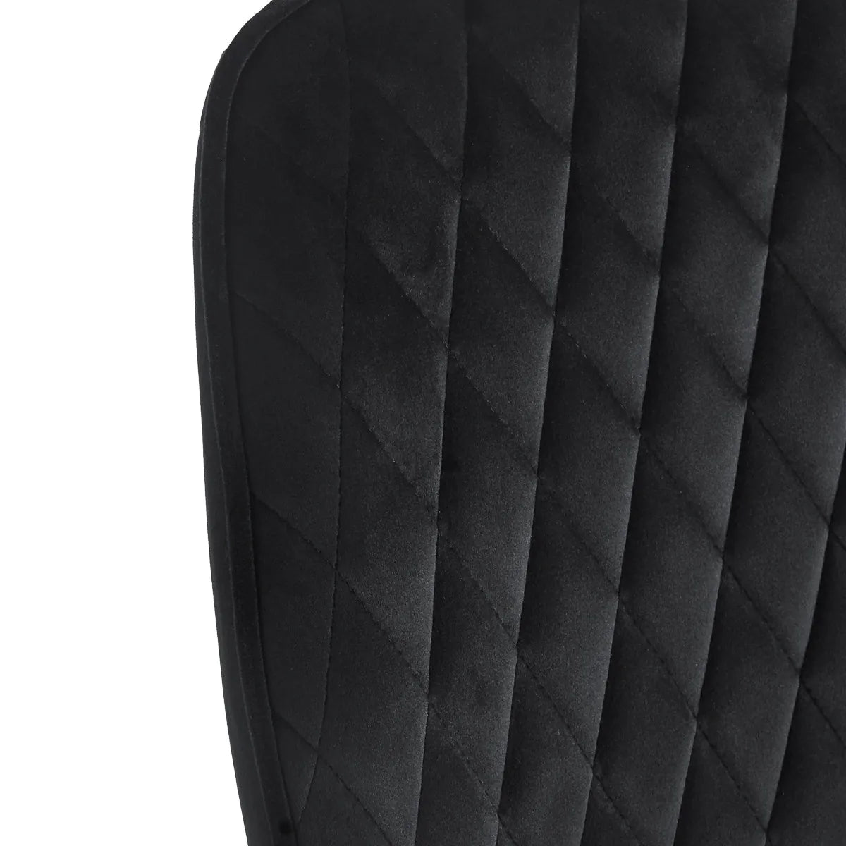 4Rico Vetro Quilted Reception Chair Black With Black Legs - displayed in a professional treatment-room setting