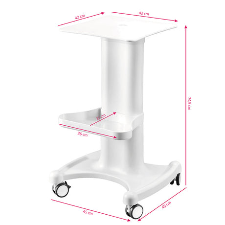 ActiveShop 050 Beauty Trolley For Salon Devices - front view showing the storage and construction details