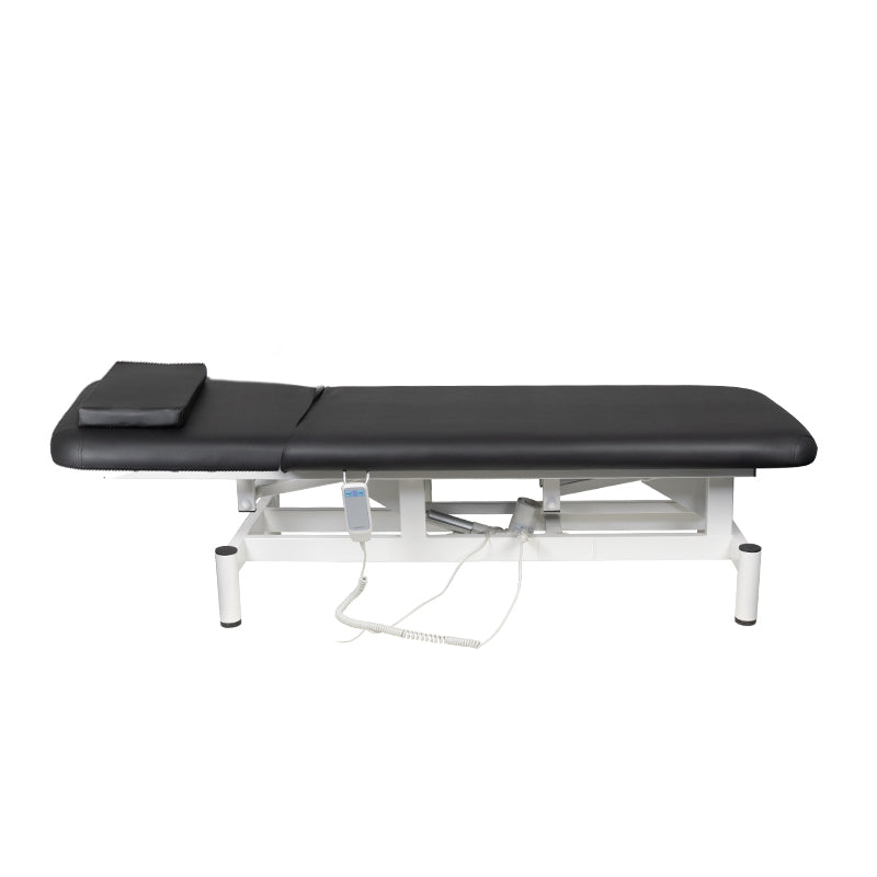 ActiveShop 079 1-Motor Electric Massage Bed Black - full product view on a white background