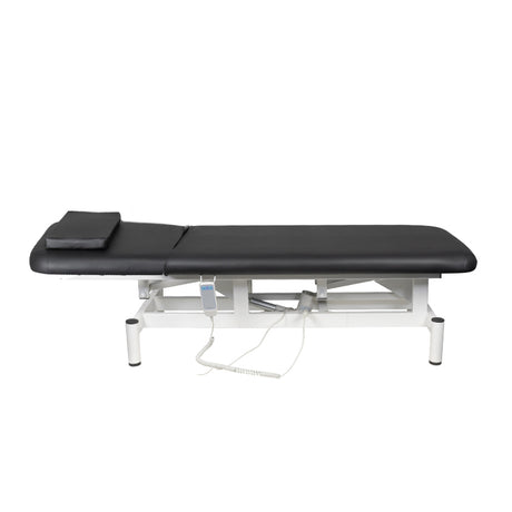 ActiveShop 079 1-Motor Electric Massage Bed Black - full product view on a white background