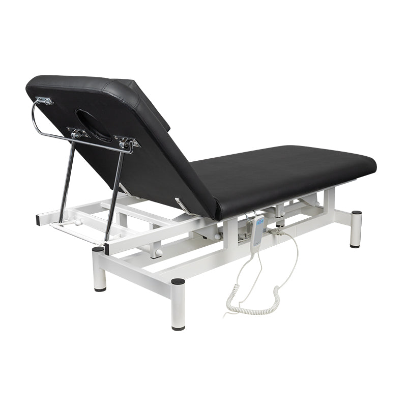 ActiveShop 079 1-Motor Electric Massage Bed Black - full product view on a white background