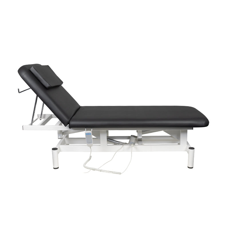 ActiveShop 079 1-Motor Electric Massage Bed Black - full product view on a white background