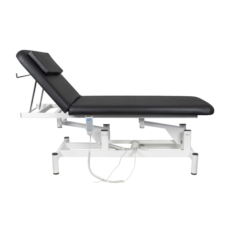 ActiveShop 079 1-Motor Electric Massage Bed Black - full product view on a white background