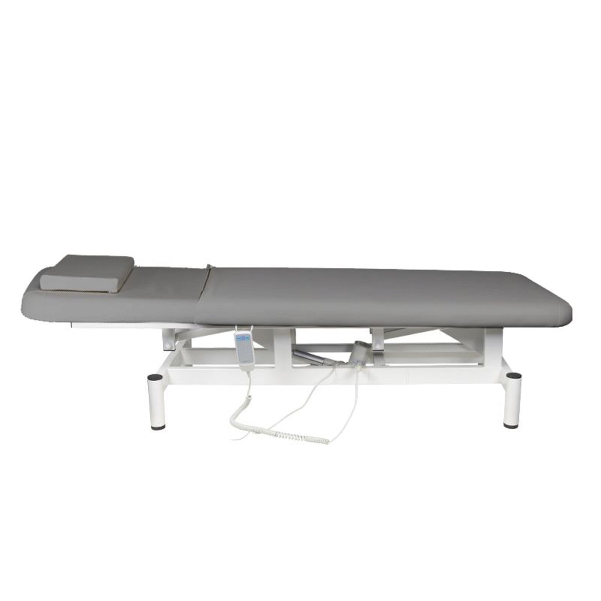 ActiveShop 079 1-Motor Electric Massage Bed Grey - full product view on a white background