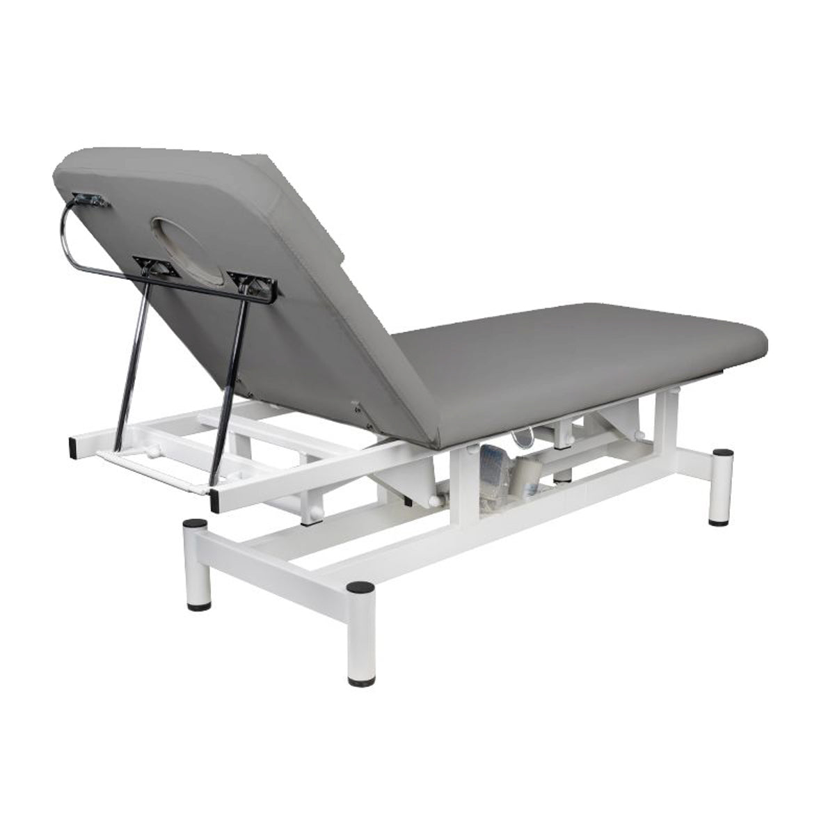 ActiveShop 079 1-Motor Electric Massage Bed Grey - full product view on a white background