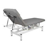 ActiveShop 079 1-Motor Electric Massage Bed Grey - full product view on a white background