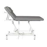 ActiveShop 079 1-Motor Electric Massage Bed Grey - full product view on a white background
