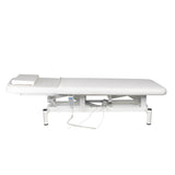 ActiveShop 079 1-Motor Electric Massage Bed White - full product view on a white background