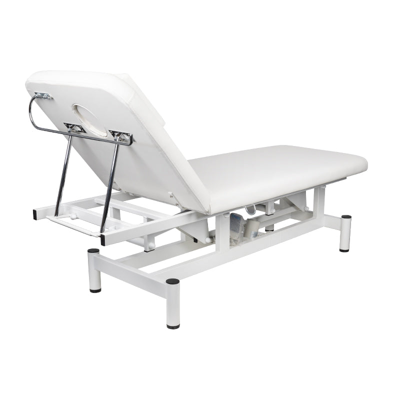 ActiveShop 079 1-Motor Electric Massage Bed White - full product view on a white background