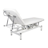ActiveShop 079 1-Motor Electric Massage Bed White - full product view on a white background